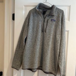 Patagonia 1/4 zip Better Sweater Birch White Grey Men’s XL